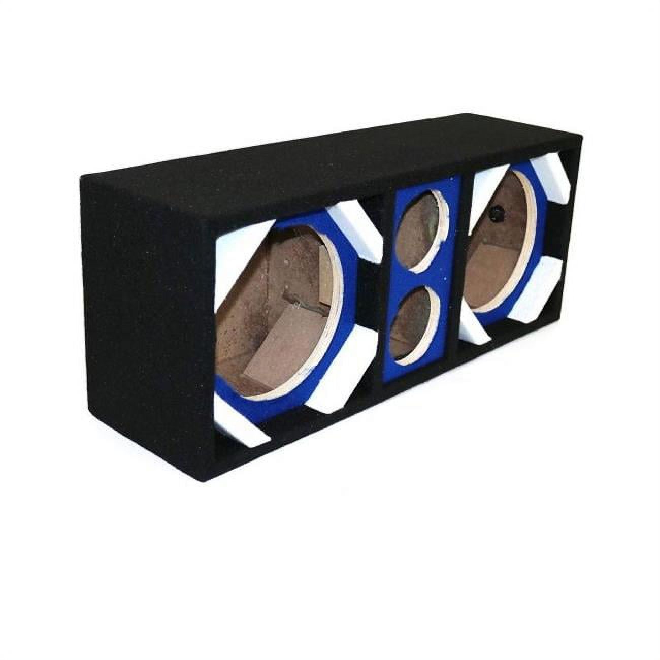 Deejay LED D8T2BLUE Empty Chuchera Speaker Enclosure for Two 8 in ...