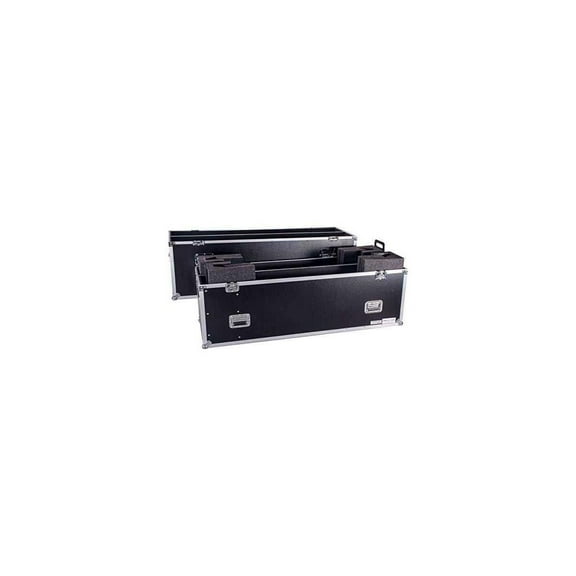 Deejay LED - Shipping case for 2 LCD / plasma panel - aluminum