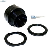 Unique panel mount tweeter with Titanium Diaphram and with choice of two front flush bezels