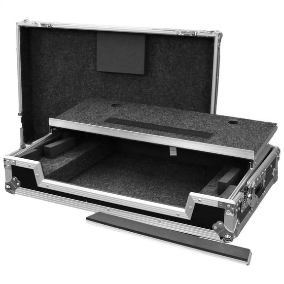 Deejay LED TBHDDJFLX10LT Case for DDJFLX10 with Convenient Laptop Shelf DJ Travel Gig Storage Equipment