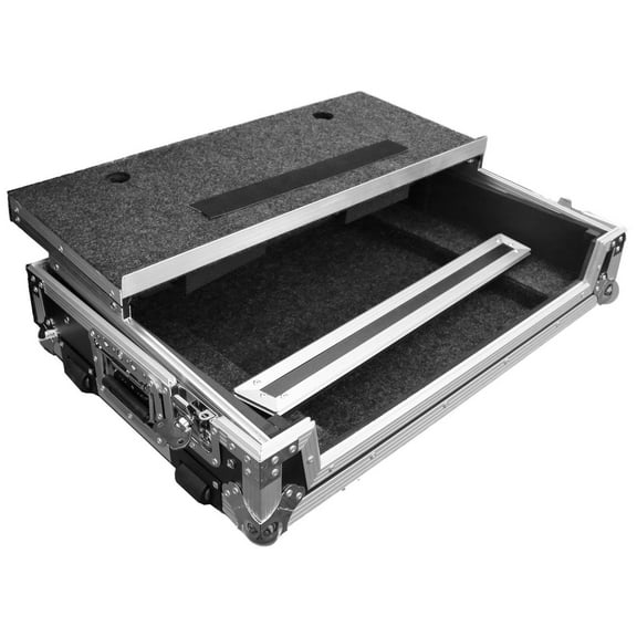 Deejay LED TBHONELT Fly Drive Case for Rane One Pro DJ Controller & Similarly Sized Equipment with Laptop Shelf with Wheels