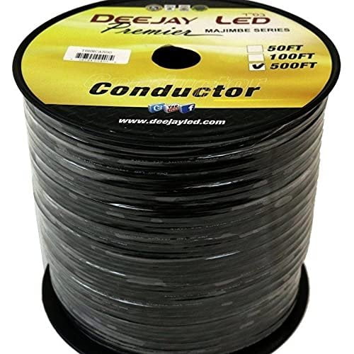 Deejay LED TBHRCA500 500 ft. of Raw Twisted Pair RCA Signal Cable