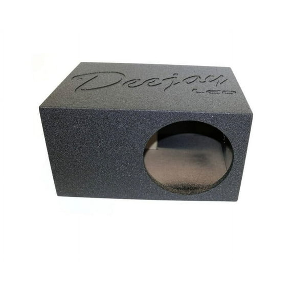 DEEJAY LED 1X10EPOXY DJL 10-in Base Box for 10-in Woofer with Tuned Port and Durable Epoxy Coat Outer Finish Embossed Logo