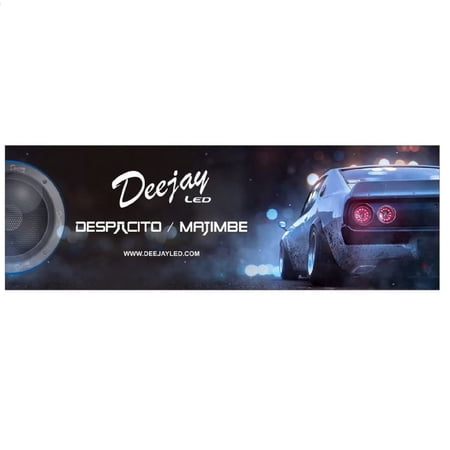 Deejay Led TBHBANNER2 Deejayled Banner 3 Meters By 1 Meter