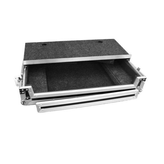 DEEJAY LED TBHDDJREV7LT DJL Fly Drive Case for Pioneer DDJREV7 Pro DJ Controller or Similarly Sized Equipment with Laptop Shelf with Wheels