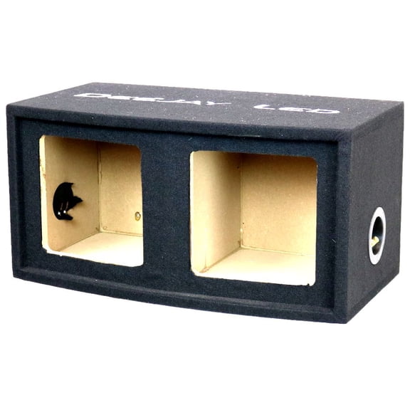 Deejay LED 10" Double Heavy Duty Square Woofer Empty Car Speaker Box