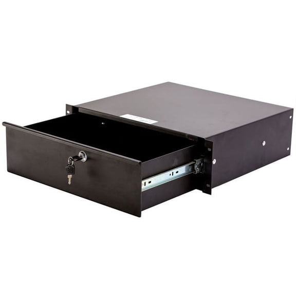 Deejayled TBH3URDW 3 U Metal Locking Rack Drawer