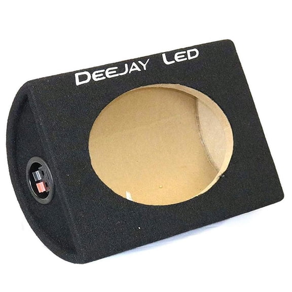 Deejay LED 6x9" Wooden Carpeted Speaker Box w/Quick Release Terminal, Pair