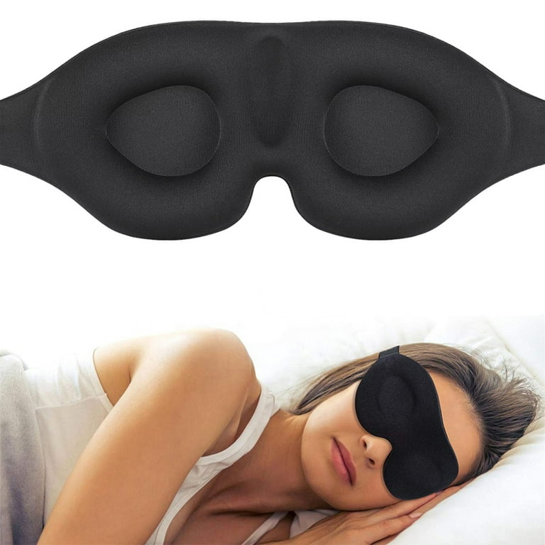 Mudder 12 Pack Eye Mask Cover Shade Blindfold with Nose Pad for Travel  Sleep Game, Black