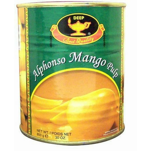 Deep Alphonso Mango Pulp 30 oz Pack of 4