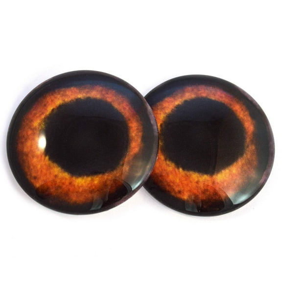 Deep Amber Dog Glass Eyes