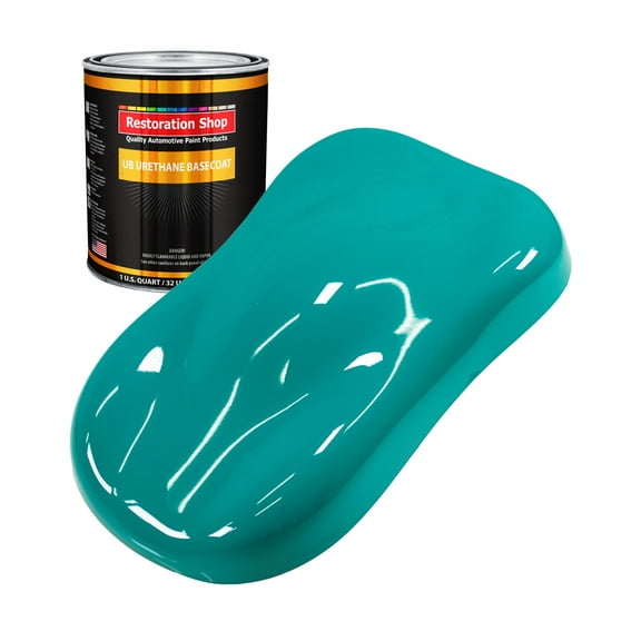 Deep Aqua 1 Quart URETHANE BASECOAT Car Auto Body Paint