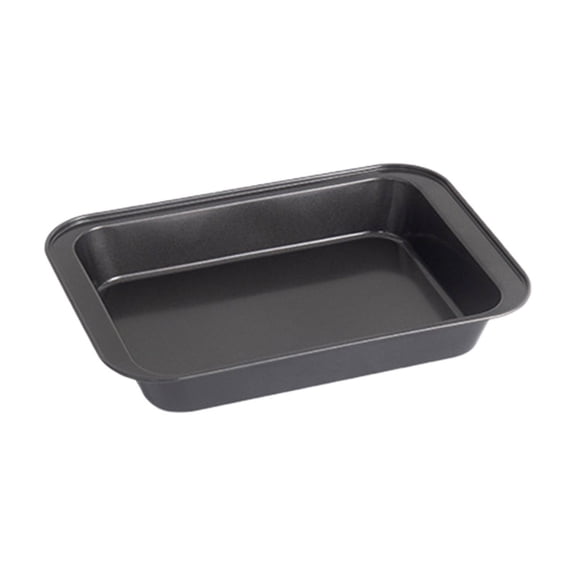 Deep Baking Pans for Oven, Nonstick Rectangle Sheet Cake Baking Pans, 12.2Inch Rectangular Oven Tray for Cooking Brownie Lasagna, Stackable Multi-Depth Bakeware,A-Black