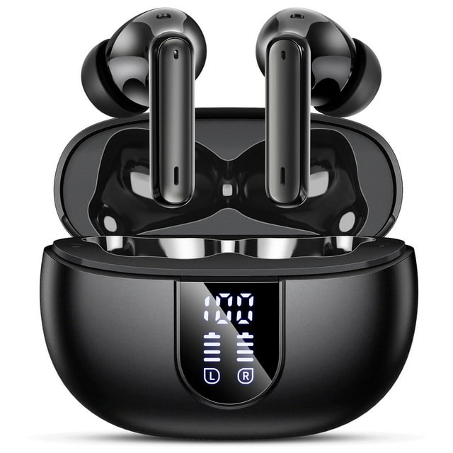Deep Bass Bluetooth Earbuds with 40Hrs Playtime and LED Power Display