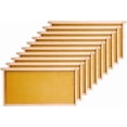 Deep Beehive Frames and Foundations Kit, 10 Pack Brood Wooden Frames ...