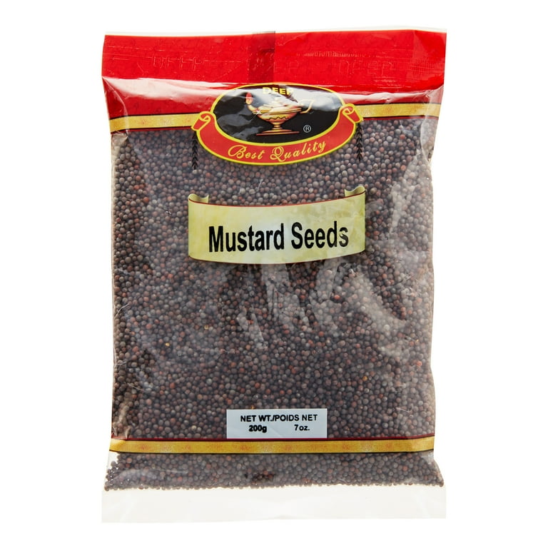 Deep Black Mustard Seeds, 7 Oz - Walmart.com