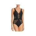 thumbnail image 1 of Deep Black Womens Large Crochet One-Piece Swimsuit $118 L, 1 of 2