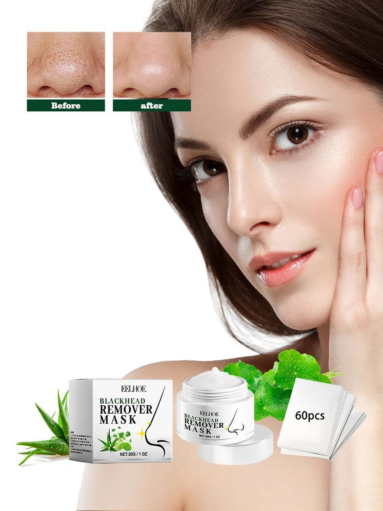 Deep Blackhead Removal Strips, Super Absorbent Nose Pore Strips For