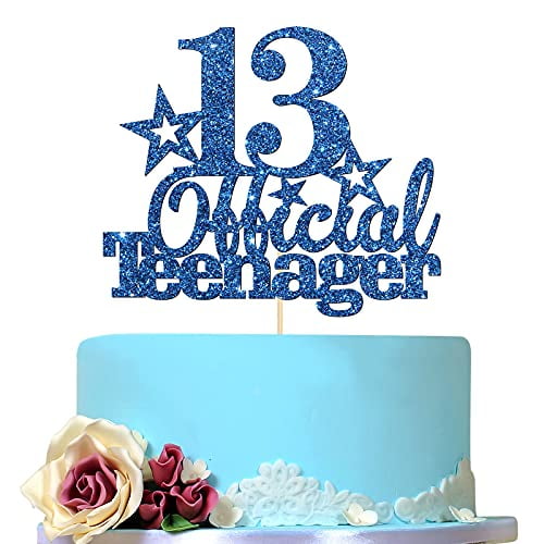 13 Cake Topper - Gold - Ella Celebration