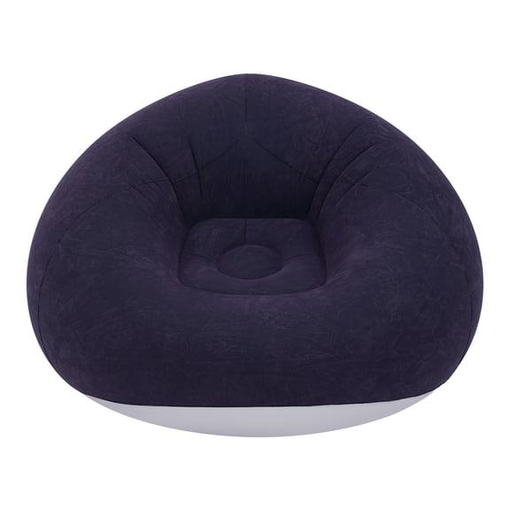 Deep Blue 6Pcs Bean Bag Chairs for Adults Portable Inflatable Chairs with Air Pump Blow up Couch Folding Inflatable Couch Lazy Sofa for Reading Living Room Camping