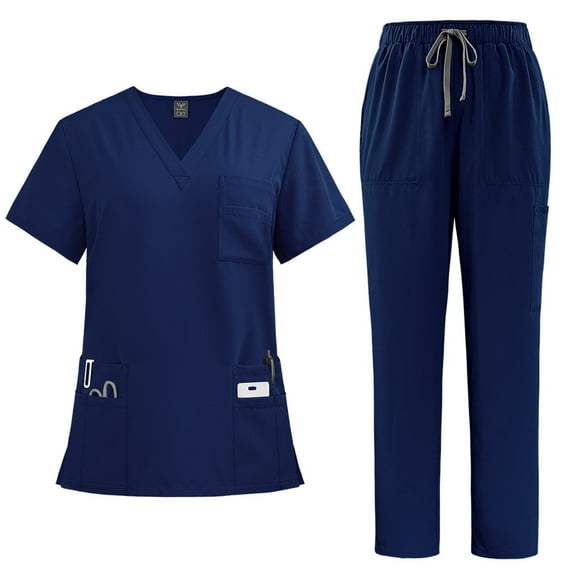 Doctor Nurse Work Uniforms Set Unisex Shirt & Pant Surgical Uniforms Set