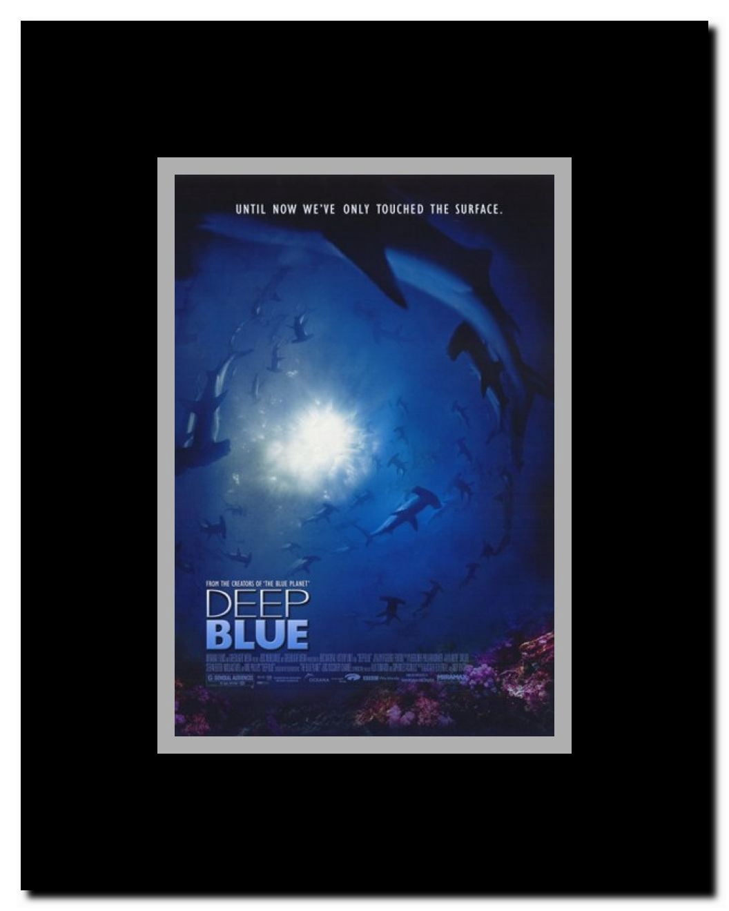 Deep Blue Framed Movie Poster