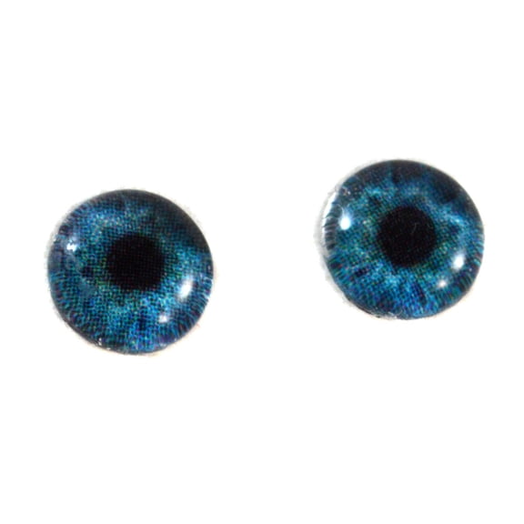 Deep Blue Human Glass Eyes
