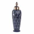 thumbnail image 1 of Home Decor Deep Blue Lidded Urn, 1 of 2