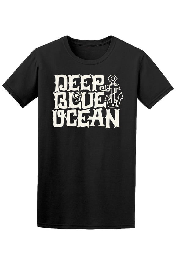 Deep Blue Ocean Anchor T-Shirt Men -Image by Shutterstock, Male Medium