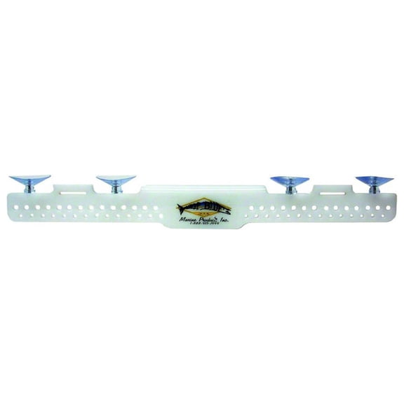 Deep Blue Marine LR-18 18" Acrylic Lure Rack - Suction Cup Mount - White