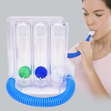 Deep Breathing Exercise - Breathing Trainer - Respiratory Exerciser Washable, 3 Ball