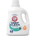 thumbnail image 1 of Deep Clean Free & Clear Liquid Laundry Detergent, Free of Dyes, Perfumes and Phosphates, Suitable for Sensitive Skin, Dermatologist Tested, 102 Fl Oz, 68 Loads, 1 of 5