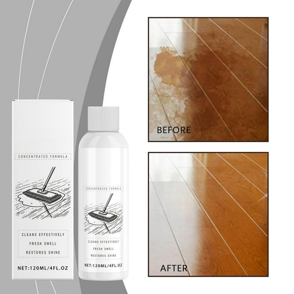 Deep-Cleaning Hardwood And Tile Floor Solution With Brightening Polish, Removes Ground-In Dirt And Restores Shine For Daily Care And Maintenance