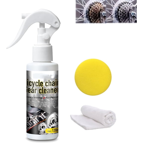 Deep-Cleaning & Rust-Resistant Bicycle Chain Cleaner, 120ml Bike Chain Cleaner, Easy to Use, Surfaces and Suitable