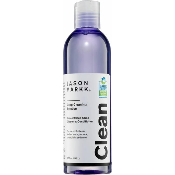 Deep Cleaning Solution, Shoe Cleaner, Cleans & Conditions, Sneaker Care, Ideal for Footwear, Safe for Leather, Suede, Nubuck, Cotton, Knits, 8oz