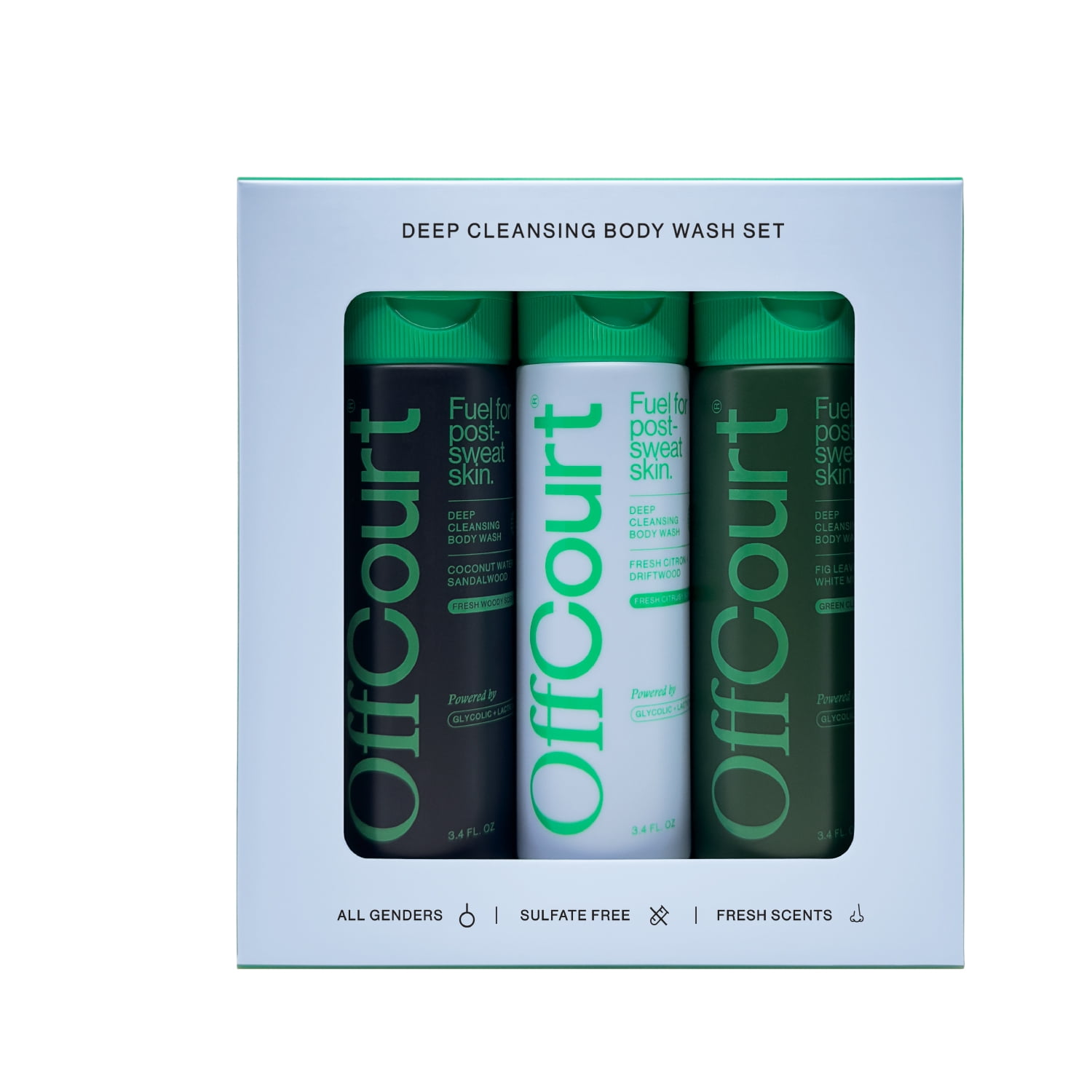 Deep Cleansing Body Wash 3.4 OZ Trio Box
