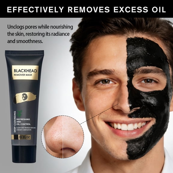 Deep Cleansing Face Mask for Oil Control and Brightening - Pore Refining Clay Mask for Oily and Combination Skin - Refreshing Mud Mask for Deep Pore Cleansing and Shine Reduction