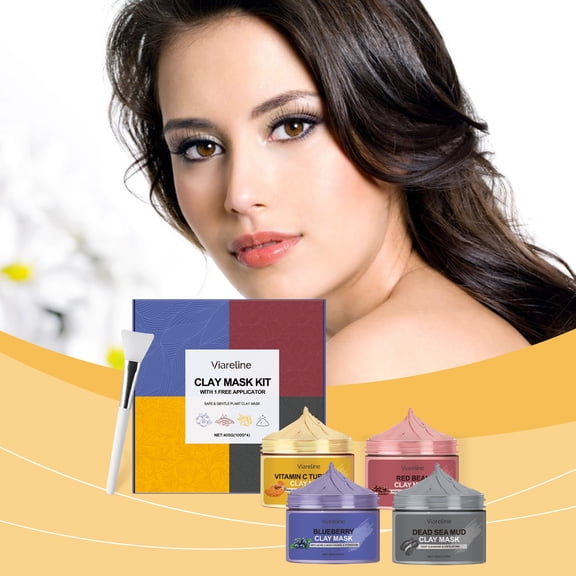 Deep Cleansing Mud Mask Set for Gentle Cleansing, Hydration, and Moisturizing Facial Care