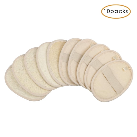 Deep Cleansing Sponge Cleansing Pads, 100% Natural Loofah Exfoliating Pads, Regenerates Skin, Facial Exfoliator Brush, Organic Body Shower Loofahs, Cleanser And Massager, Gentle