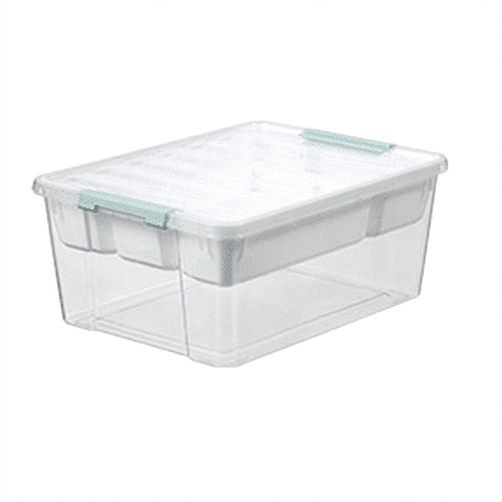 Storage Container Bi Deep Clear Plastic Stackable Storage Container Bin Box Tote with ...