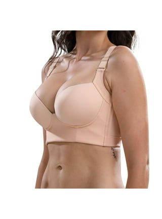 Fashion Deep Cup Bra with Shapewear Incorporated,Hides Back Fat Full Back  Coverage Bra,for Push Up Sports Working (Color : SkinC, Size : 46) :  : Clothing, Shoes & Accessories