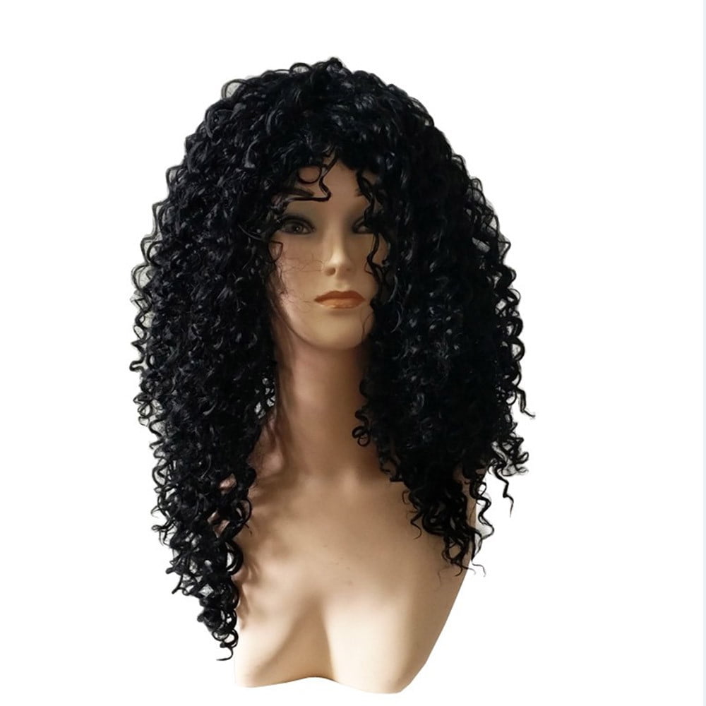 Deep Curly Heat Resistant Rose net Front Synthetic Hair Wigs  display picture 1