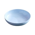 thumbnail image 1 of Deep Dinner Plates, 5.9"×1.4" Lightweight Dinner Dish, Round Serving Plates, Shallow Dinner Bowls, Plastic Plates Microwave and Dishwasher Safe, Multipurpose Plates for Daily Use, Blue, 1 of 3