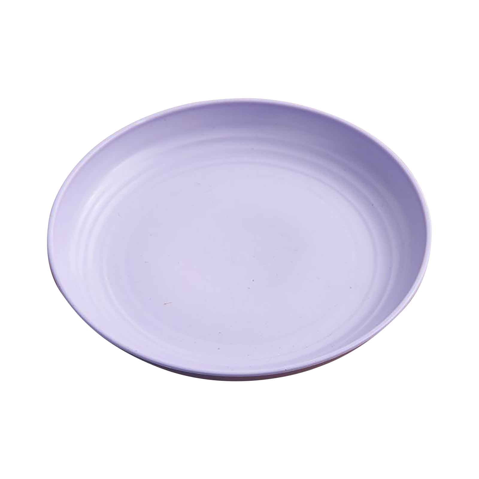 Deep Dinner Plates Wheat Straw Plastic Plates Dishwasher Safe Kitchen