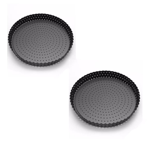 Deep Dish Pie Pan - Quiche Lorraine Pie Pan - 11 inch Tart Pans with Removable Bottoms - 11 inch Tarte Tatin, Apple Pan - Dish Pie Crust - Quiche Baking Dish