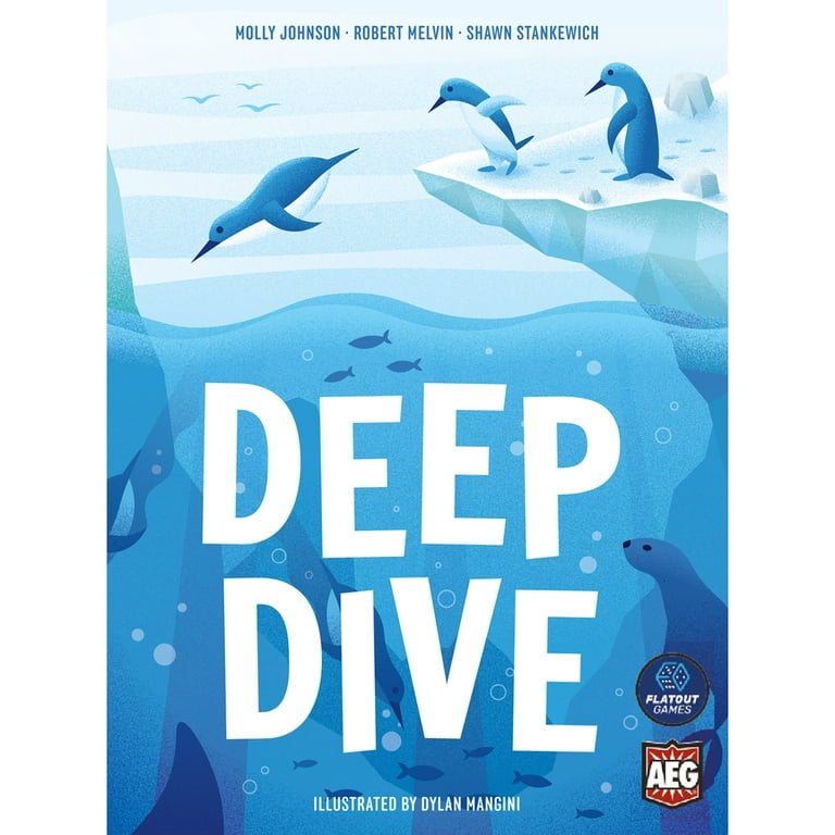 AEG & Flatout Games | Deep Dive - A Push Your Luck Game for the Whole Family | From the Creators of Point Salad | Easy to Learn | Quick to Play | Adorable Penguin Meeples | Ages 10+ | 1-6 Players AEG & Flatout Games | Deep Dive - A Push Your Luck Game for the Whole Family | From the Creators of Point Salad | Easy to Learn | Quick to Play | Adorable Penguin Meeples | Ages 10+ | 1-6 Players