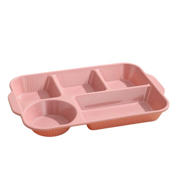 Deep Divided Food Tray with Multi Compartments for Cafeteria Meals Portion Control and Balanced Dining at Home or School