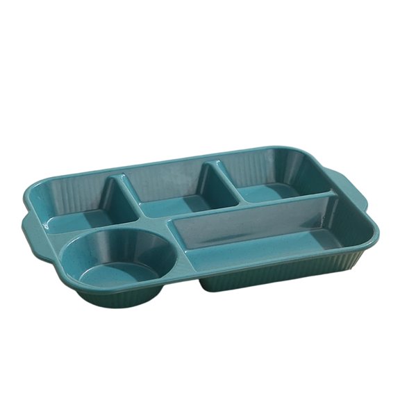 Deep Divided Food Tray with Multi Compartments for Cafeteria Meals Portion Control and Balanced Dining at Home or School