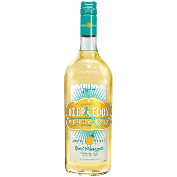 Deep Eddy Pineapple Flavored Vodka, 750 ml Bottle, 35.0% ABV