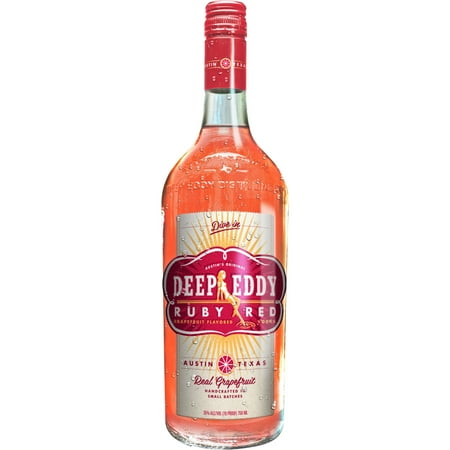 Deep Eddy Ruby Red Grapefruit Flavored Vodka, 750 ml Bottle, 35% ABV